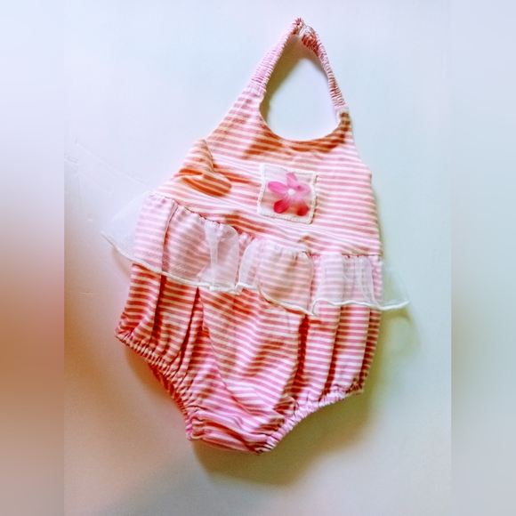 Big Fish by Sweet Potatoes Inc. Baby Girl Swim 12 mos. - Picture 1 of 6